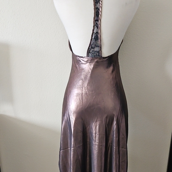 Free People Sunset Shimmer Bronze Backless Dress - Picture 8 of 12